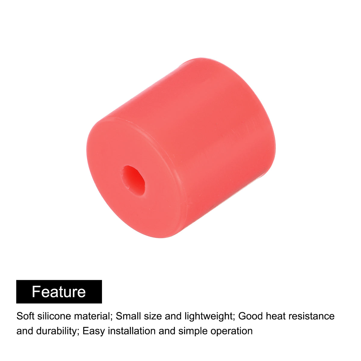 Uxcell 12Pcs Silicone Bed Mounts 3D Printer Heat Bed Silicone Leveling Column Silicone Buffer 16mm for 3D Red