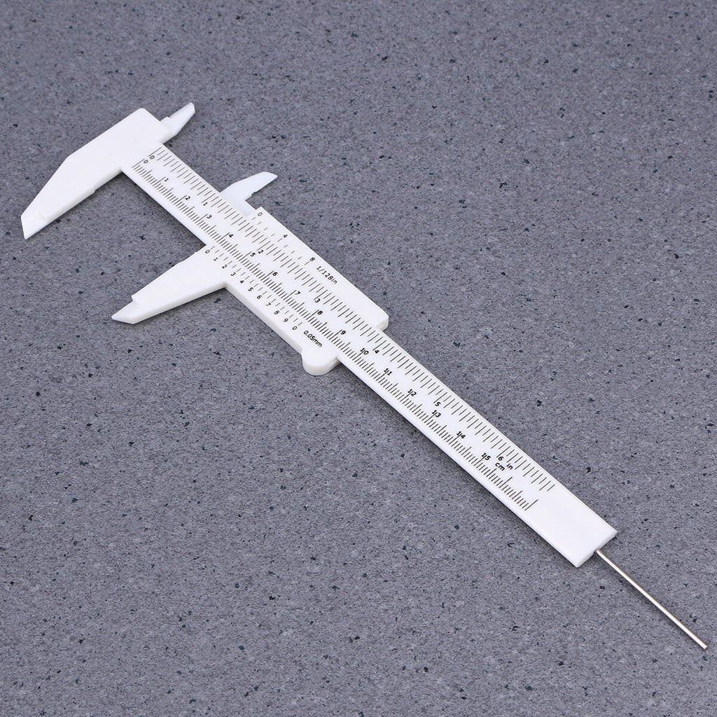 LOLIPPYY 2-Pack Lightweight Plastic 150mm Caliper Gauge for Accurate Step Depth and External Measurements