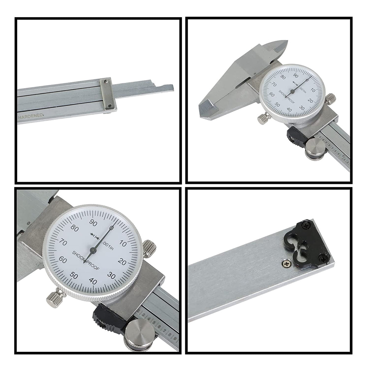 PET-U Stainless Steel Caliper 6 Inch Dial Precise Measurement Comes with Suitcase Stainless Steel
