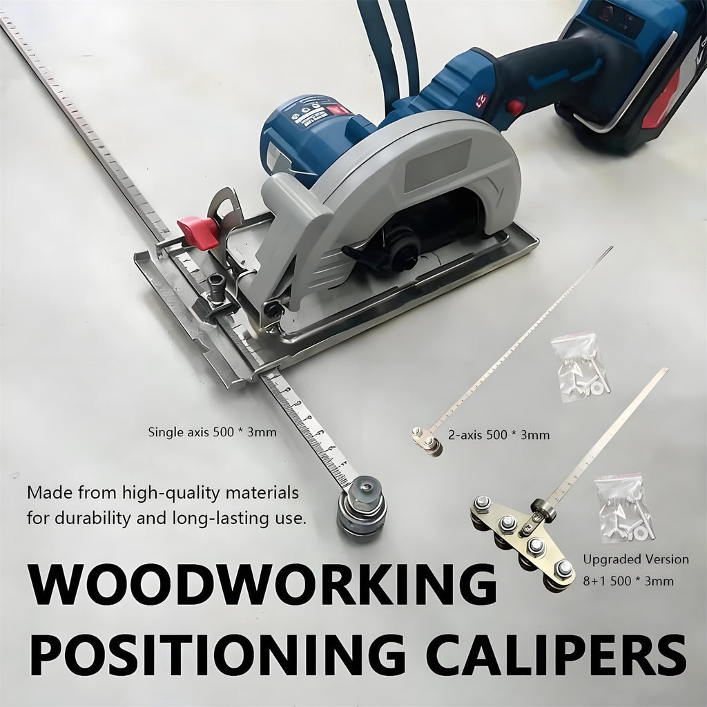 Stainless Steel Precision Positioning Calipers - 19.68in Measurement Tool & Cutting Guide for Circular Saws, Accurate Wood Cutting Helper, Durable Metal Material, Essential for DIY & Carpentry, B