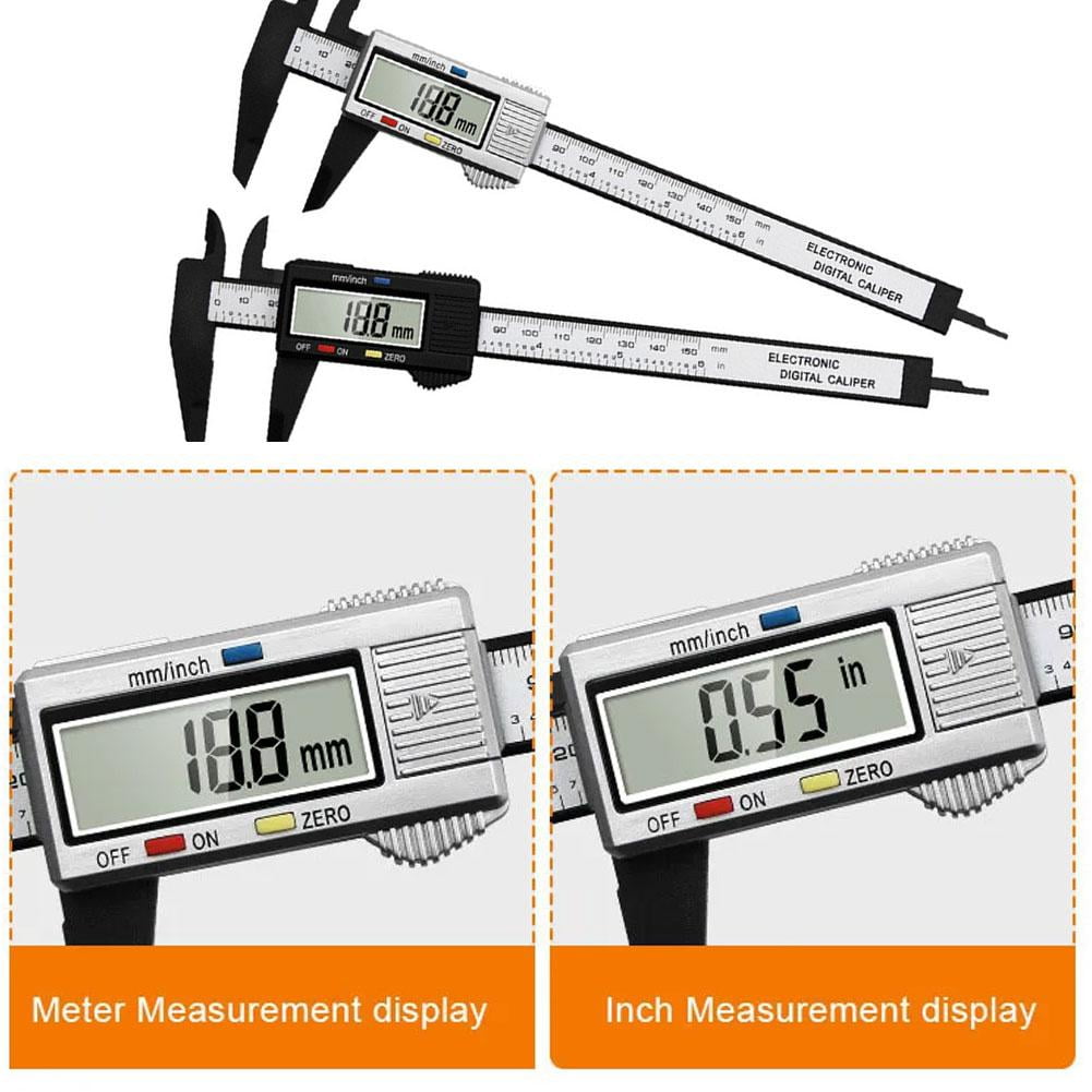 Digital Caliper 6 Inch Electronic Vernier Caliper 100mm Ruler Micrometer 0.1mm Wholes C6Q3 Measuring 150mm Calliper Tool Digital