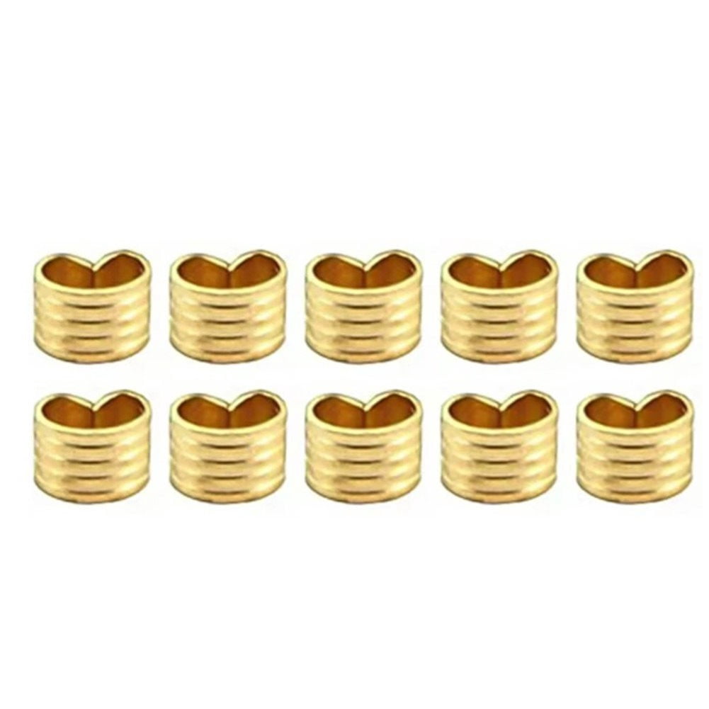 TeeRees 10Pcs Copper Buckle Wire Cable Terminal CompACt ACcessory for 3D Printer Parts,Closed Port 10