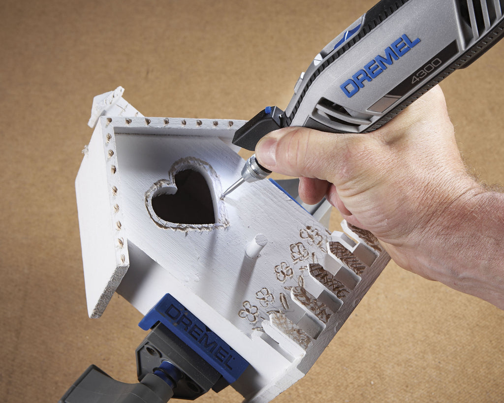 Dremel 4300-9/64 Platinum Edition Corded Rotary Tool, Variable Speed with 9 Dremel Tool Attachments, 64 Accessories, Storage Organizers & Dremel Tool Case, 1.8A/120V