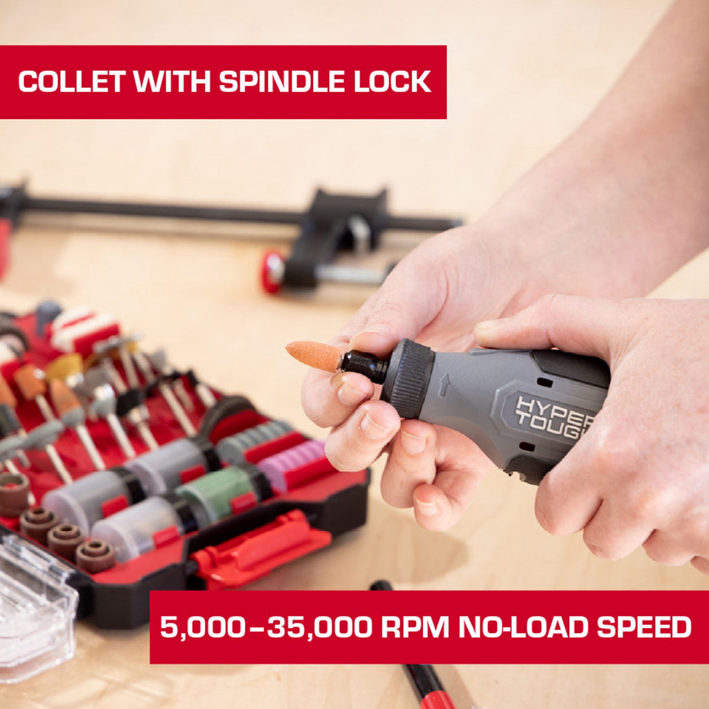 Hyper Tough 12V Rotary Tool with 2.0Ah Battery