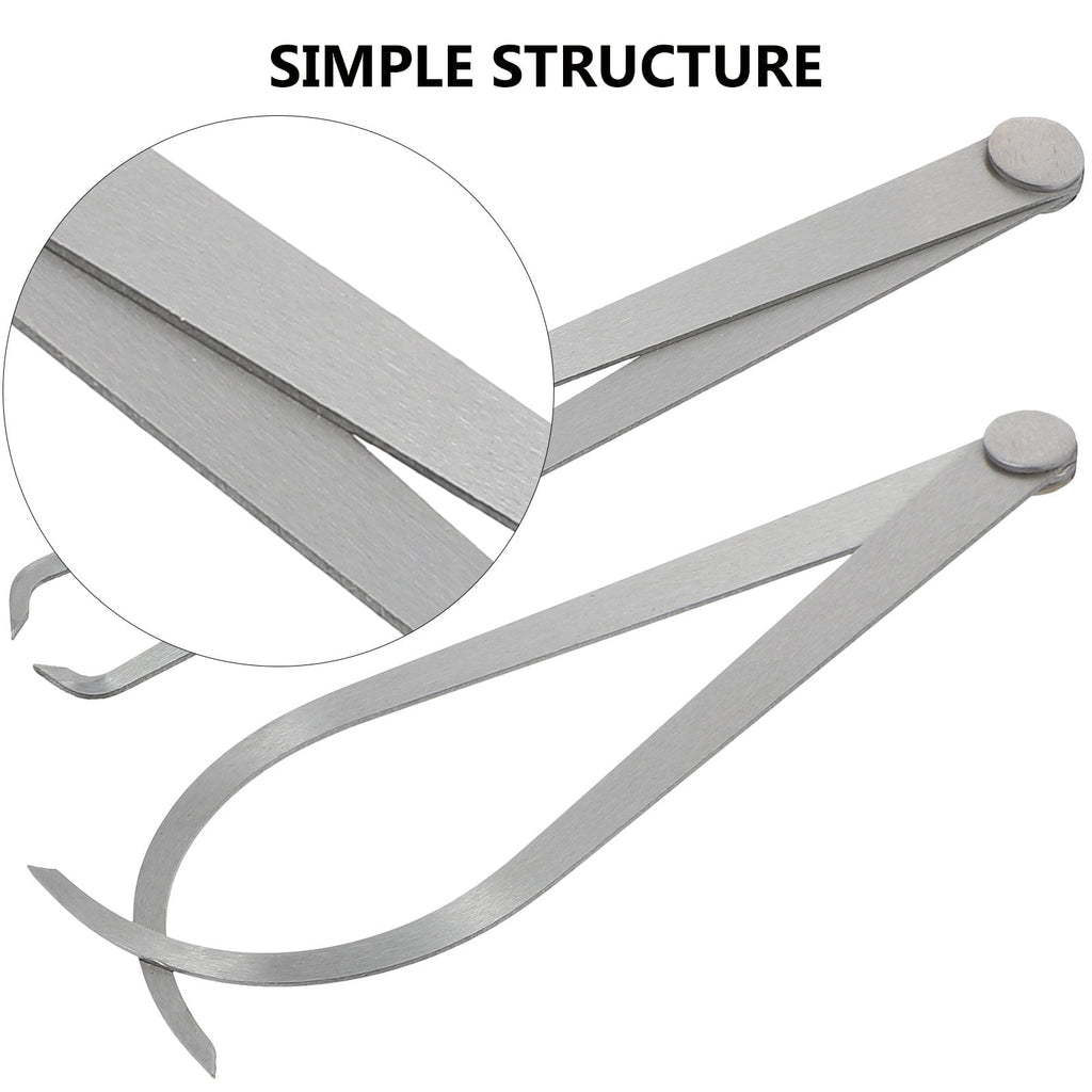 RENACLIPY Coophya 4-Piece Steel Carving Caliper Set for Sculpture, Pottery, Woodworking, and Accurate Measurements