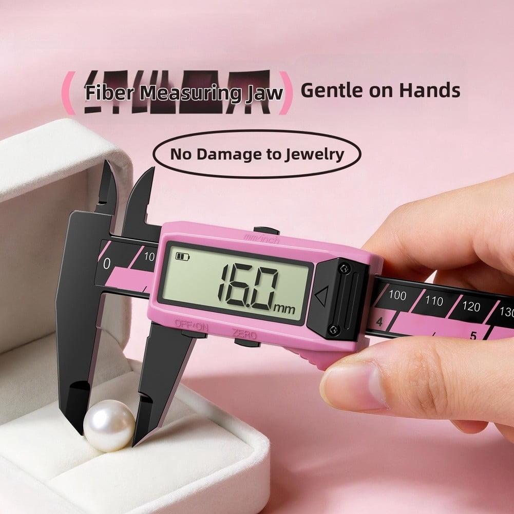 Mosiee Plastic Vernier Caliper 150mm/6 Inch Metric Inch Sliding Gauge Measuring Tool Caliper Digital Pachymeter Vernier Calipers