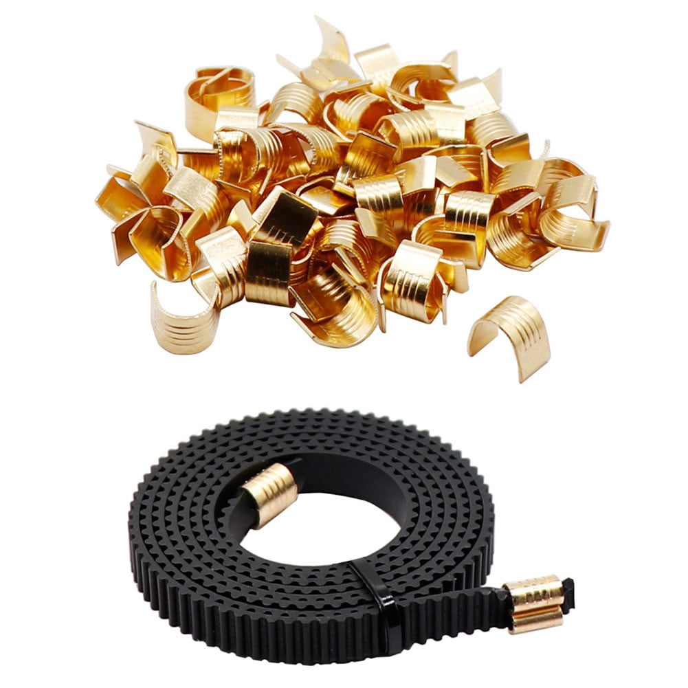 TeeRees 10Pcs Copper Buckle Wire Cable Terminal CompACt ACcessory for 3D Printer Parts,Closed Port 10