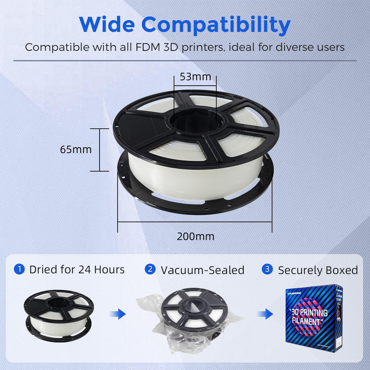 Flashforge PETG Filament 1.75mm, 1KG/2.2lbs PETG 3D Printer Filament, Burnt Titanium
