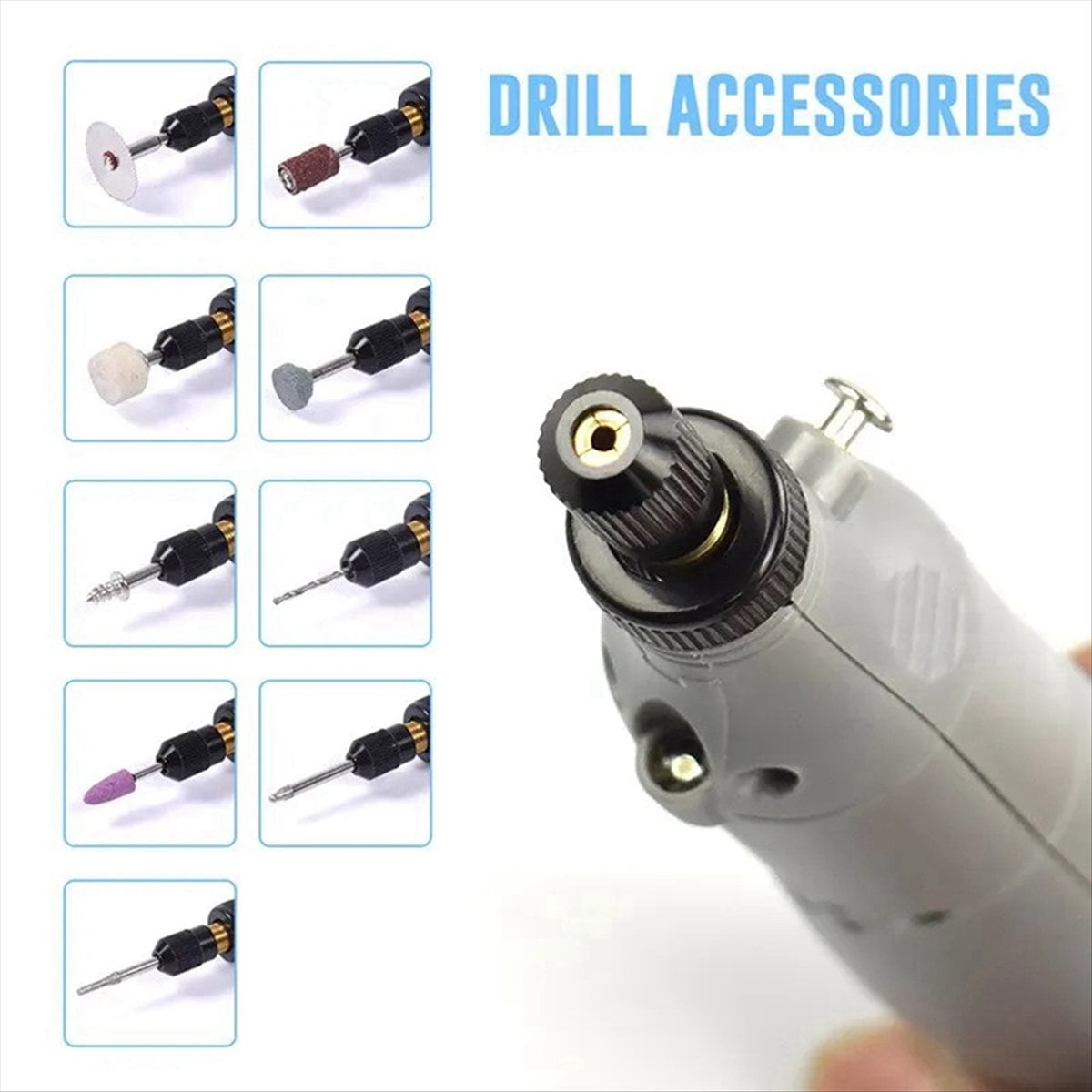 Mini Cordless Rotary Tool Kit, 5-Speed Multi-Purpose 3.7V Power Rotary Tool for Sanding Polishing Drilling DIY Crafts