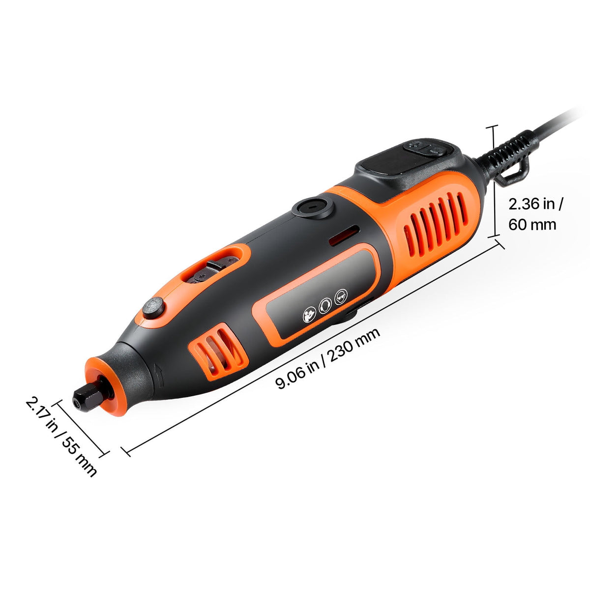 KFFKFF 51-Piece Rotary Tool Kit, 200W Corded Mini Power Tool, 8000-40000RPM Multi-Functional DIY Tool Set with Universal Chuck for Engraving, Sanding, Grinding, Polishing, Cutting, and Craft Projects