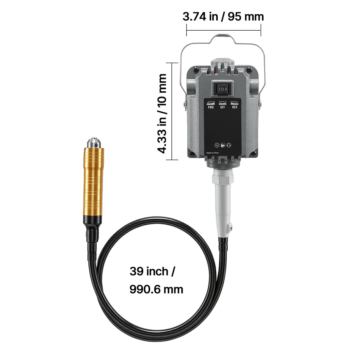 KFFKFF 1200W Electric Flex Shaft Grinder with Foot Pedal Control, 30000RPM Rotary Tool Kit, Includes 112 Accessories for Sanding, Polishing, Cutting, and Buffing