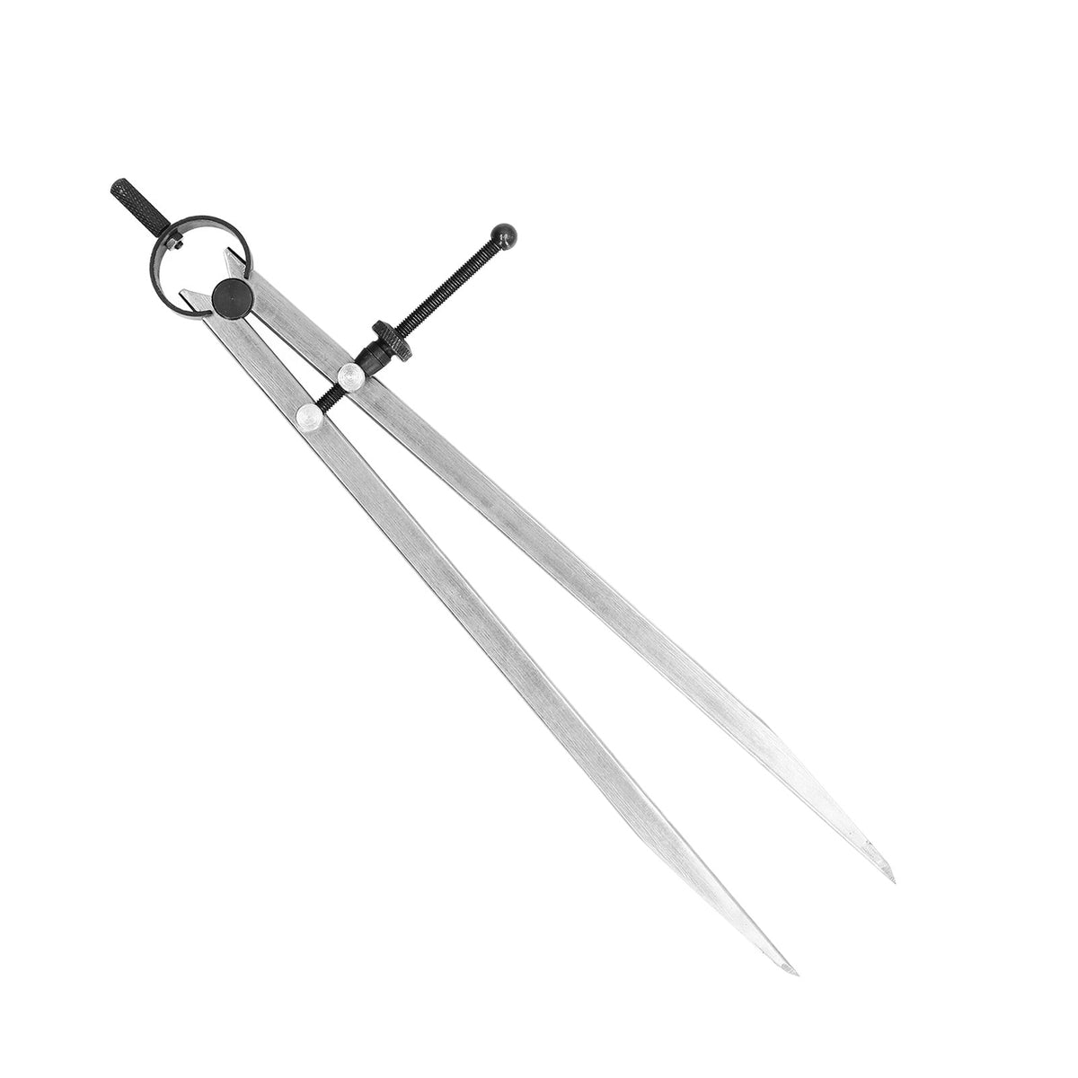 M Buder Wing Divider Adjustable Divider Calipers with Spring Nut for Leather Scribing and Marking Carbon Steel Compass Tool 5 inches / 125 mm for Wood Plastic Metal Surface