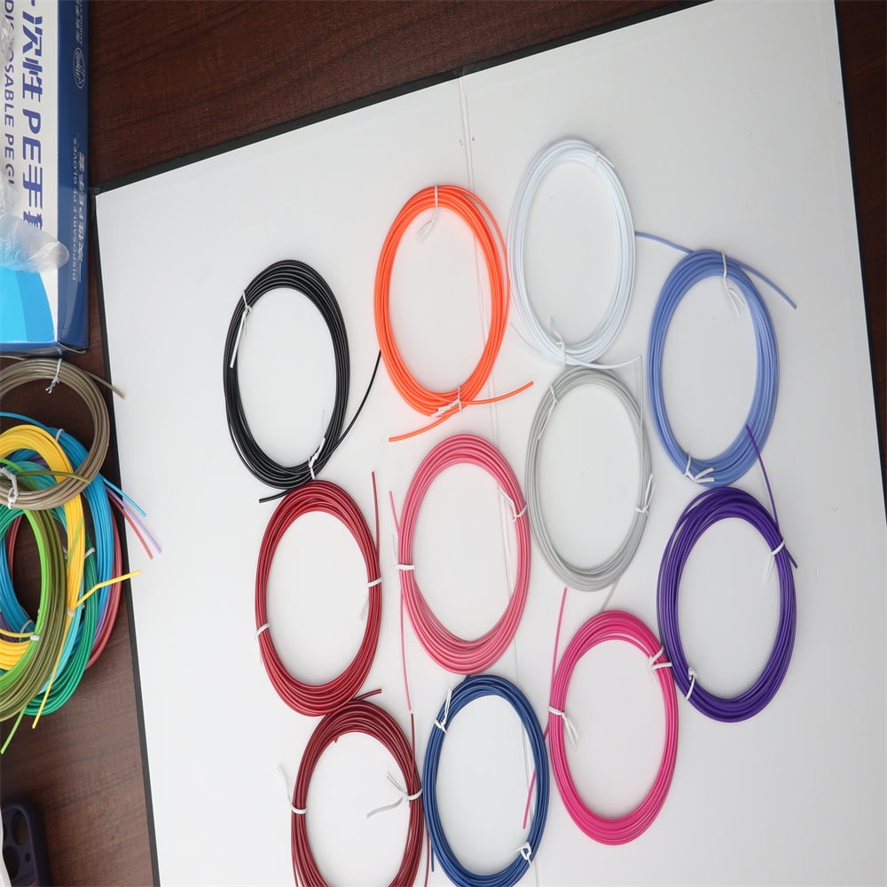 3D Pen PLA Filament Refills, 20 Colors Support for All 1.75mm 3D Printer / 3D Pen, 10 Feet Each Color, Total 200Ft 3D Printing Material (3M Each Color)