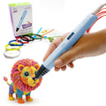 myFirst 3D Pen Artist (Blue) 3D Pen Starter Kit with 6 Colours Filaments, Design Template, Arts & Craft for 12 Years Old & Above